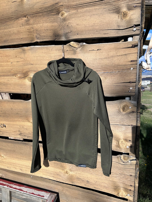 Power Grid™ Lightweight Base Layer Hoodie in Pine