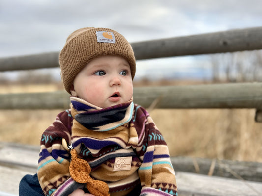 Alpenglow Kids Cowl Neck Fleece