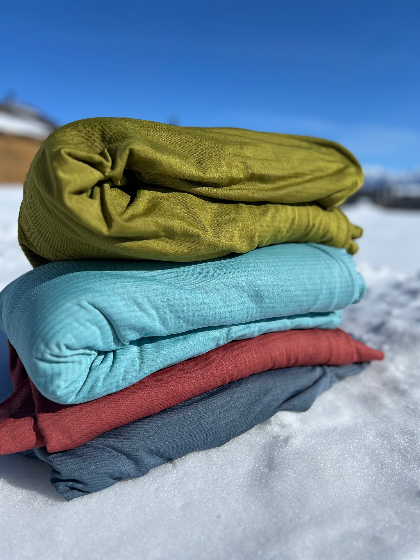 Power Grid™ Lightweight Base Layer Hoodie in Blue Slate