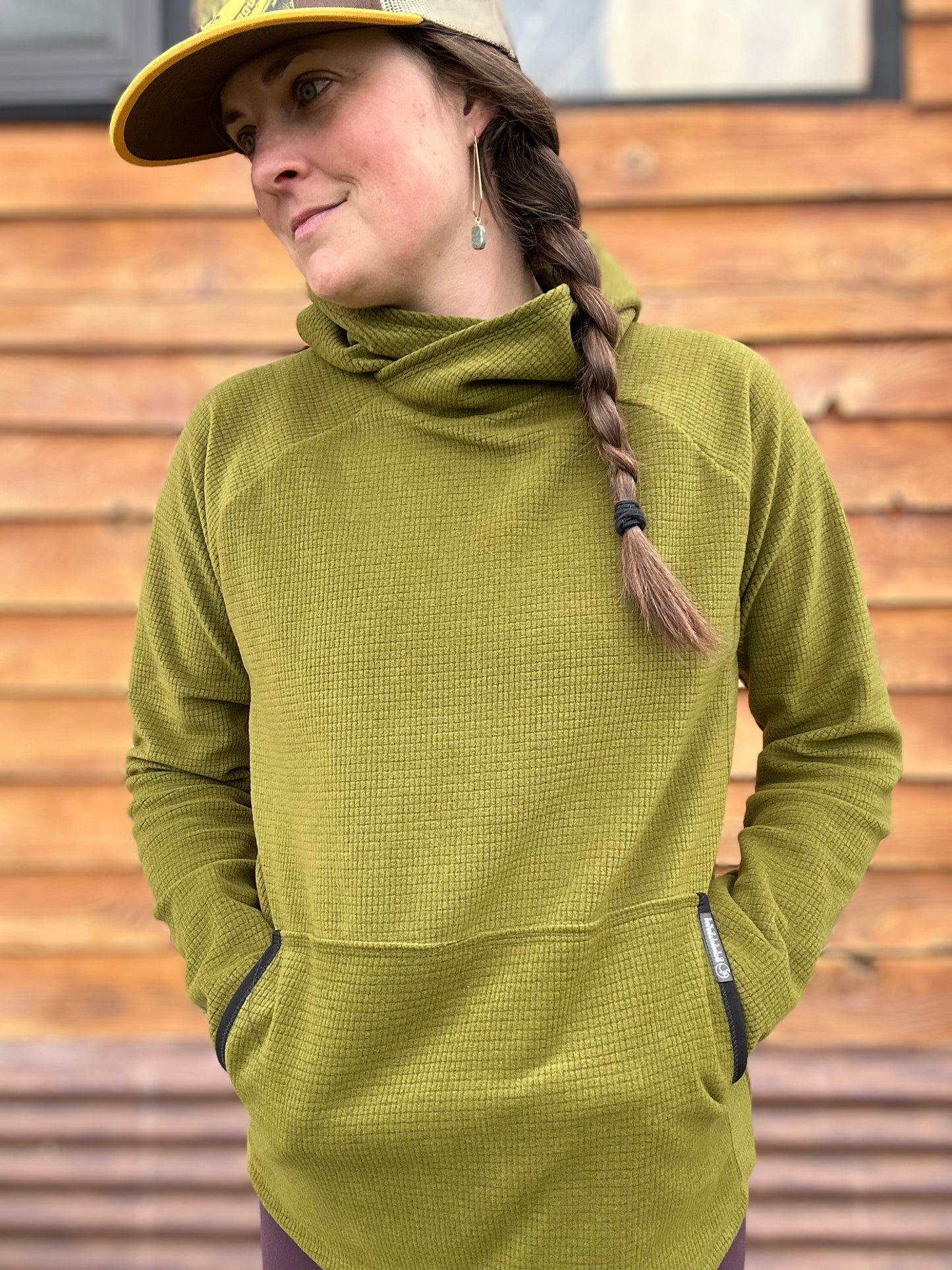 Power Grid™ Kangaroo Pocket Hoodie in Urchin