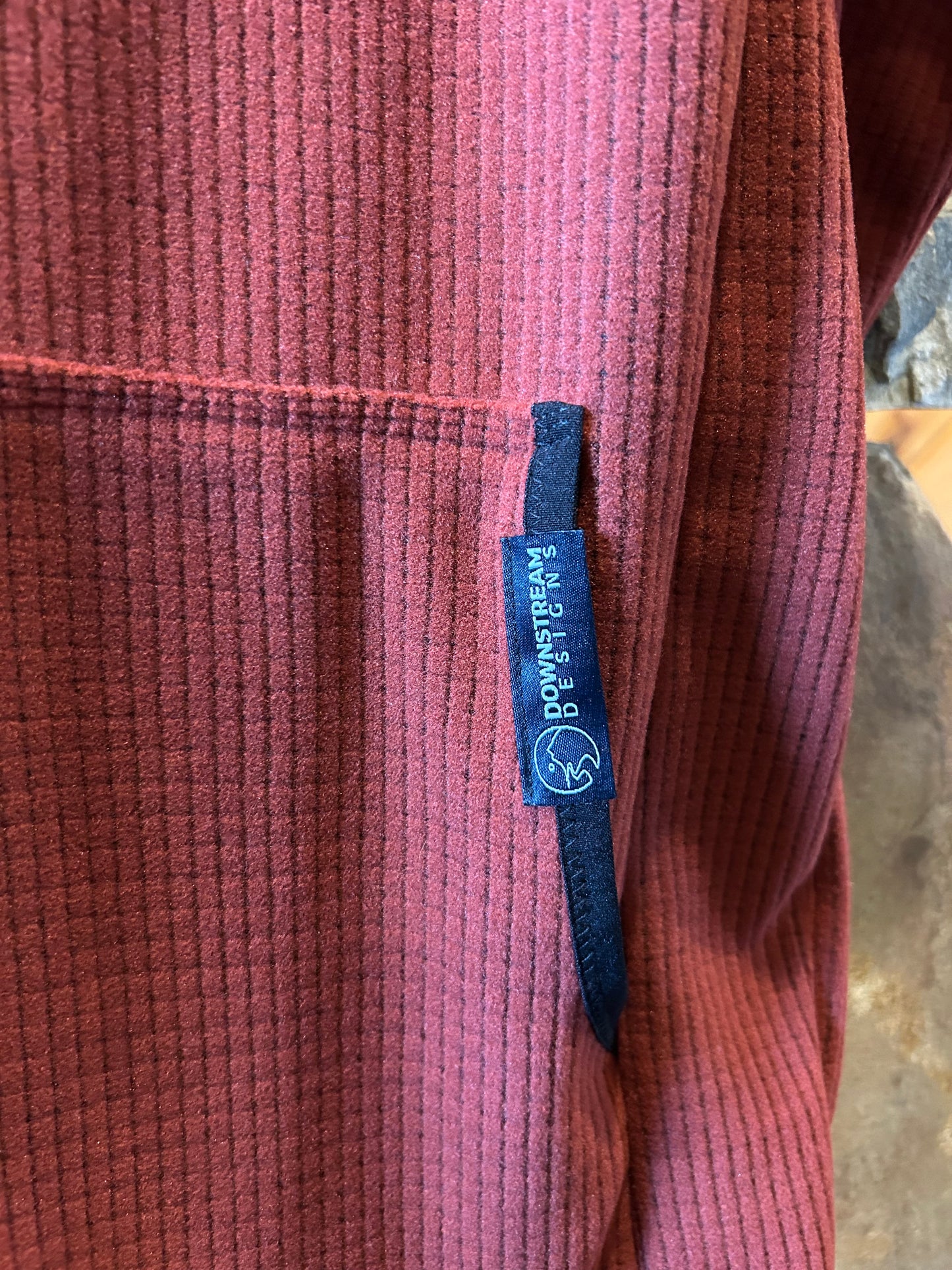 Power Grid™ Kangaroo Pocket Hoodie in Firebrick