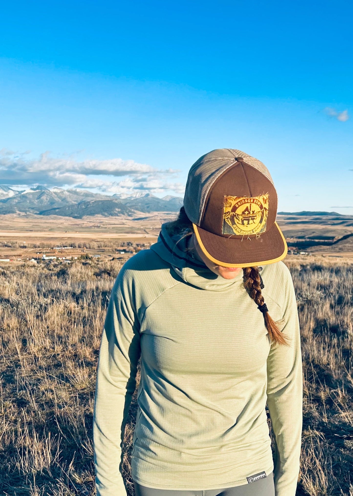 Power Grid™ Lightweight Base Layer Hoodie in Sage