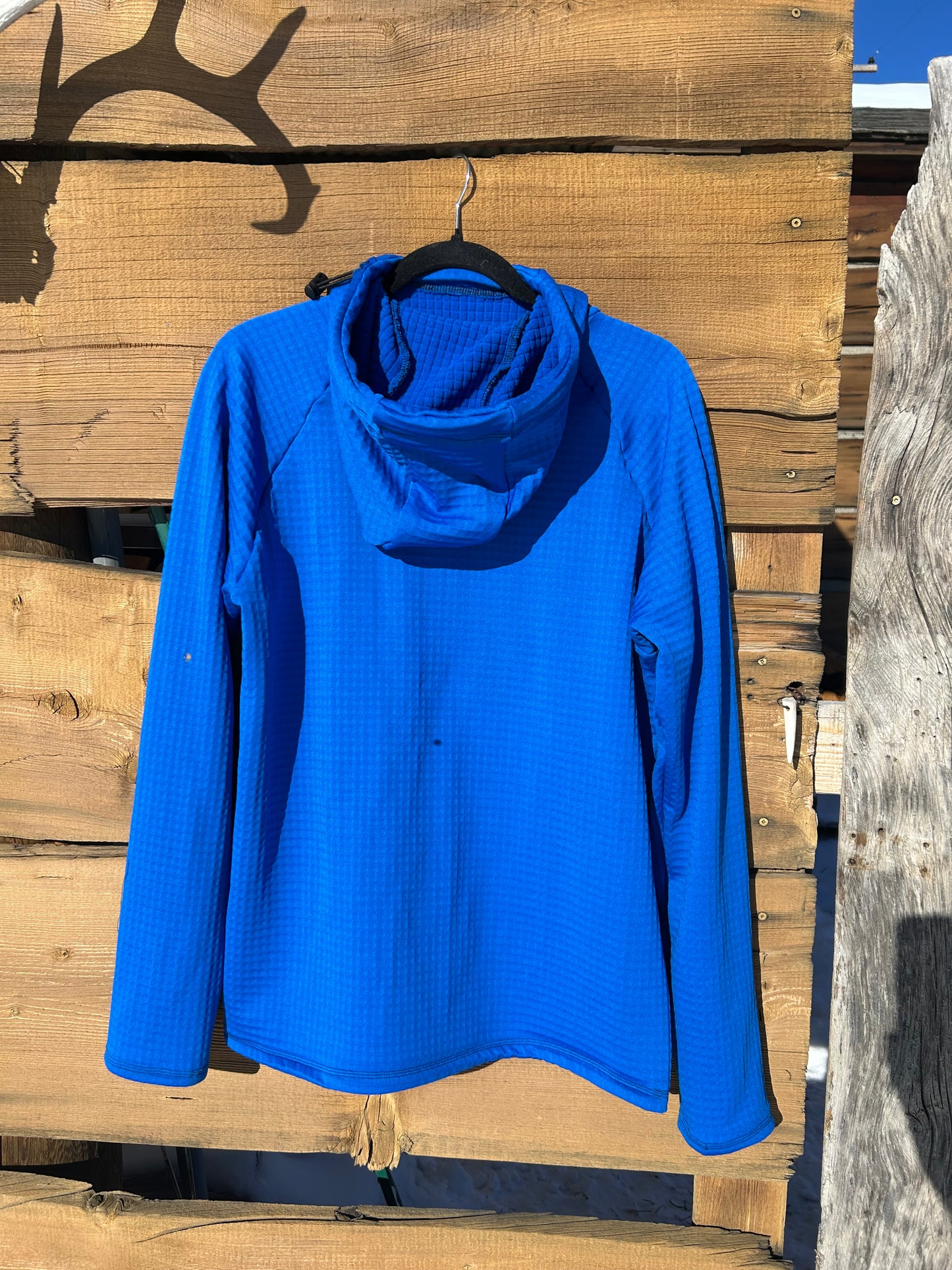 Ready Made Power Grid™ Base Layer Hoodie in Royal - Men's Medium