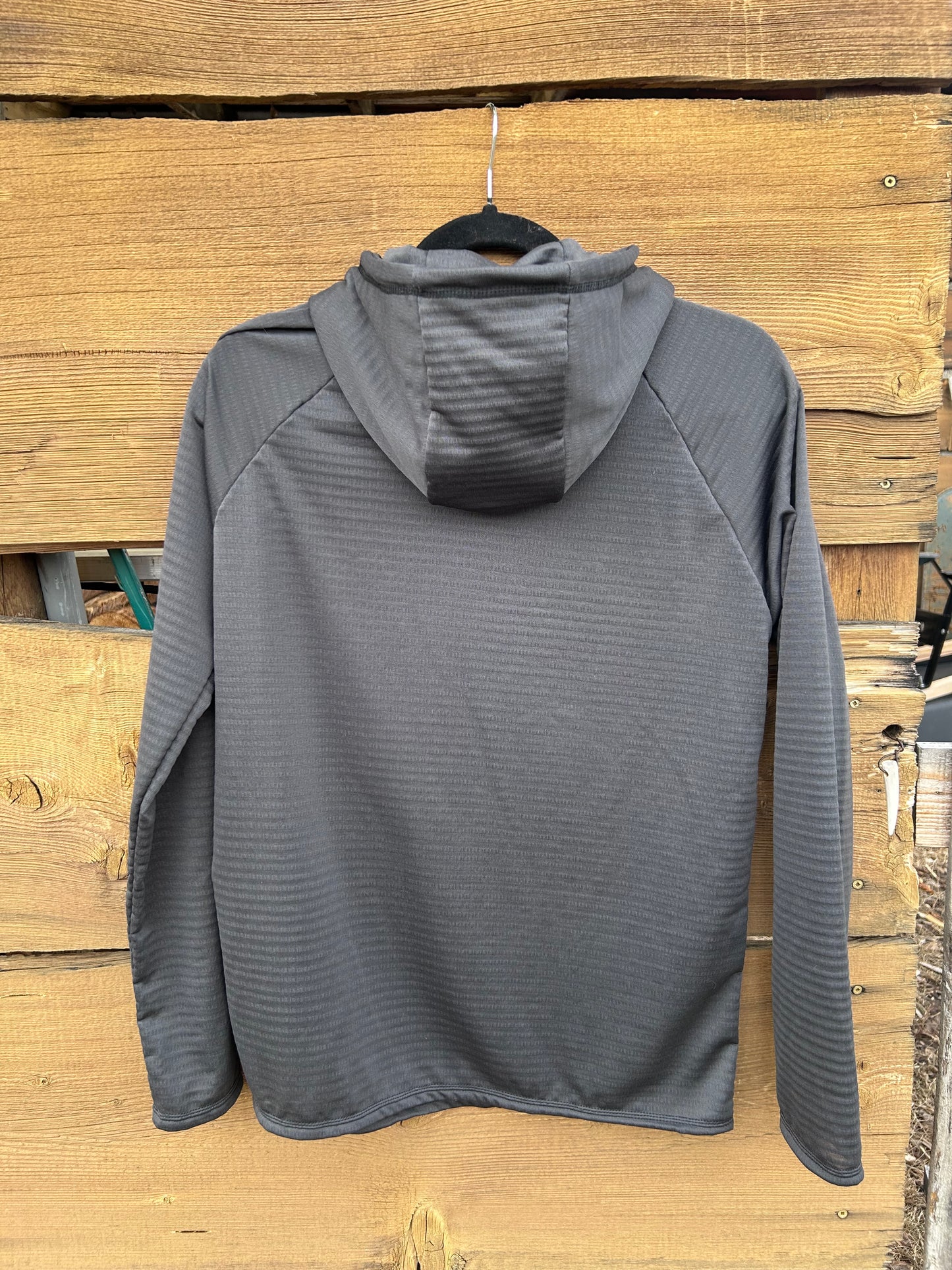 Power Grid™ Lightweight Base Layer Hoodie in Charcoal