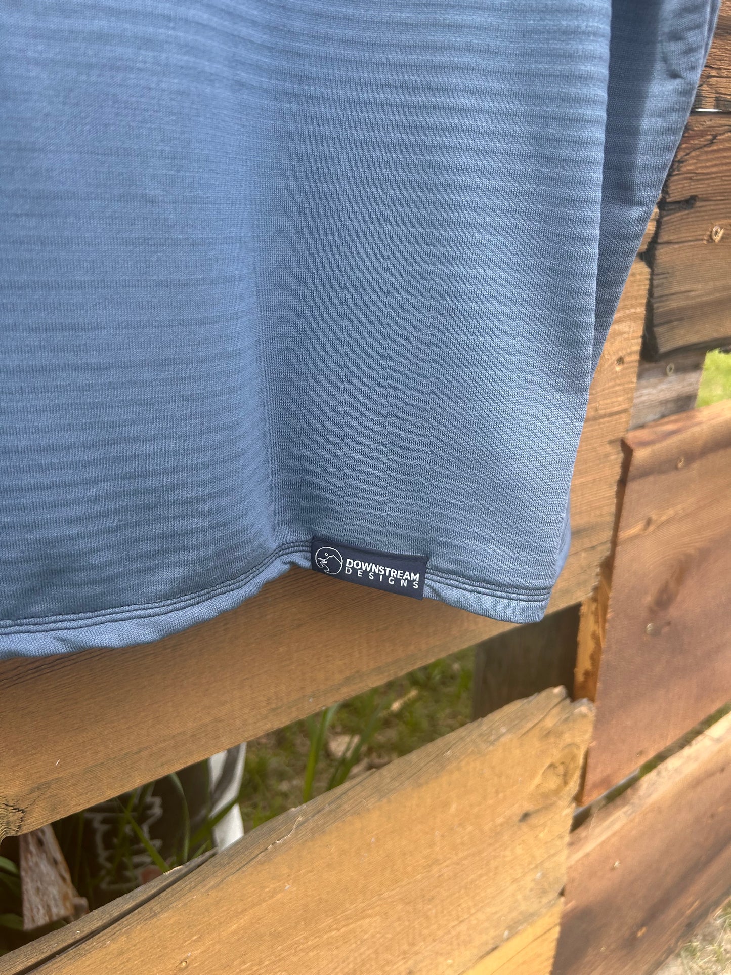 Power Grid™ Lightweight Base Layer Hoodie in Blue Slate