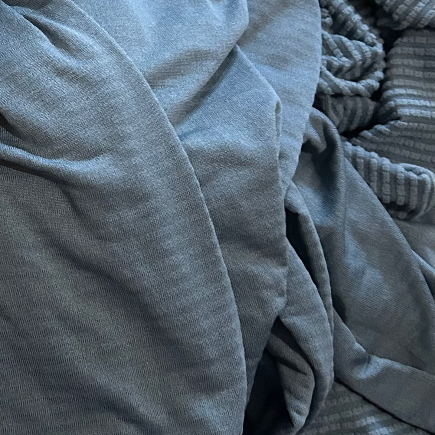 Power Grid™ Lightweight Base Layer Hoodie in Blue Slate